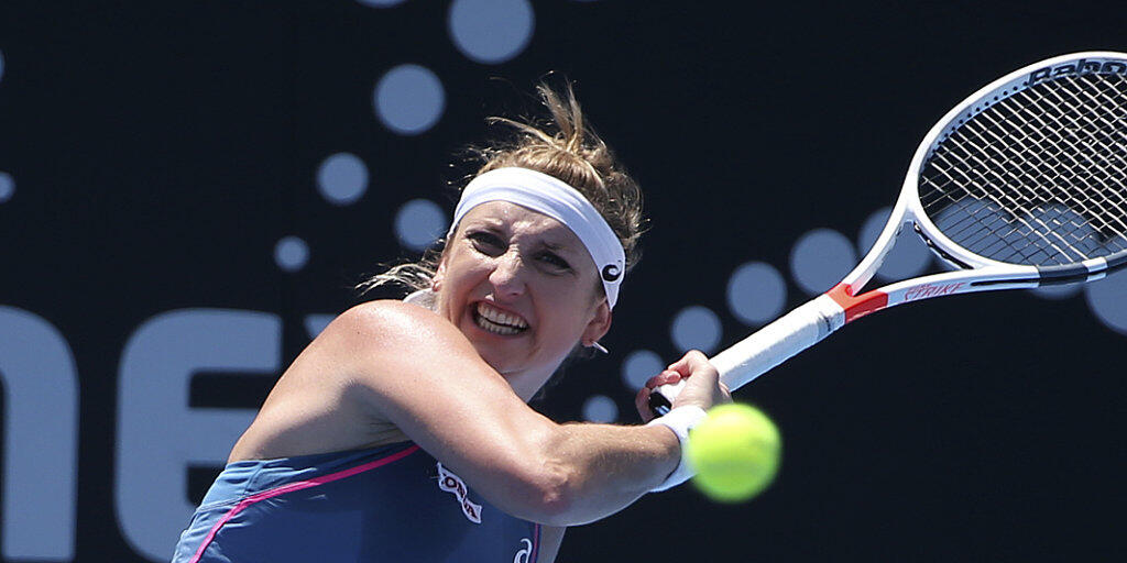 Fühlt sich wieder 100 Prozent fit: Timea Bacsinszky im Einsatz beim WTA-Turnier in Sydney