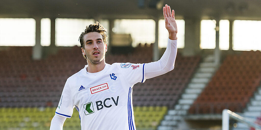Lausannes Goalgetter Simone Rapp erzielte gegen Schaffhausen das 1:0