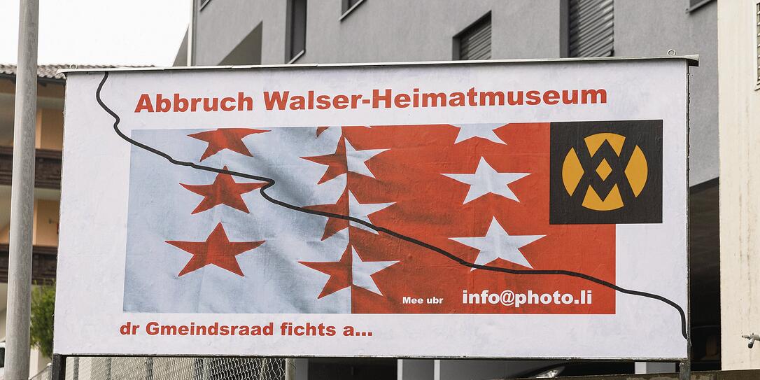 Plakatstelle in Vaduz