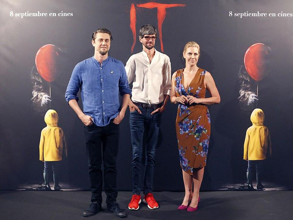 Sind erfolgreich am Start: Der argentinische "It"-Regisseur Andres Muschietti (Links), seine Schwester und Produzentin Barbara Muschietti sowie der spanische Schauspieler Javier Botet. (Archivbild)