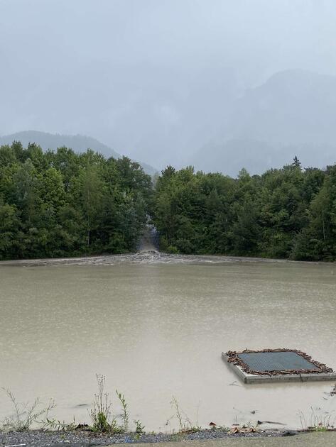 Hochwasser Rhein und Kanal (28.08.2023)
