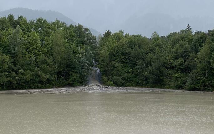 Hochwasser Rhein und Kanal (28.08.2023)
