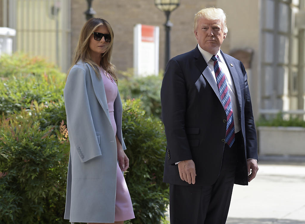 US-Präsident Donald Trump und seine Frau Melania spenden Geld für die Opfer, die vom Hurrikan "Harvey" heimgesucht wurden. (Archivbild)