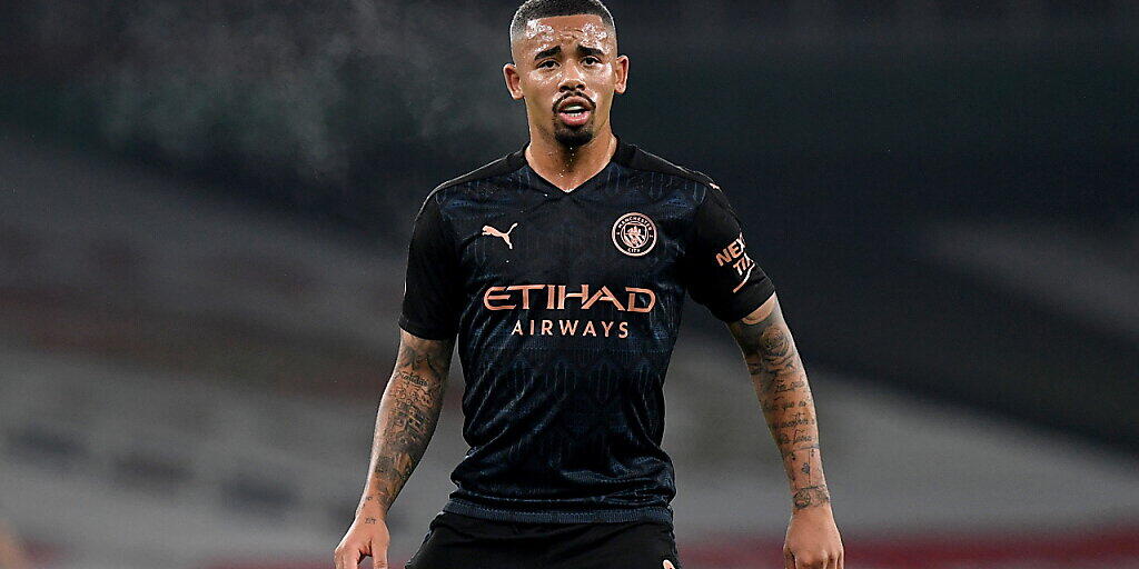 Eines der Corona-Opfer bei Manchester City: der brasilianische Stürmer Gabriel Jesus Eines der Corona-Opfer bei Manchester City: der brasilianische Stürmer Gabriel Jesus