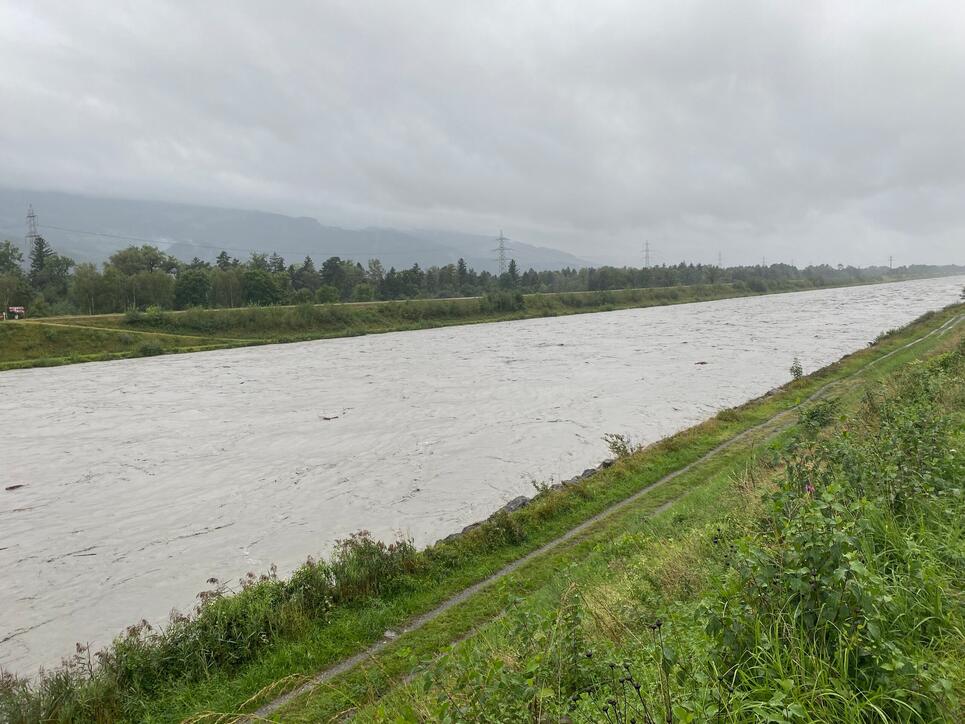 Hochwasser Rhein und Kanal (28.08.2023)