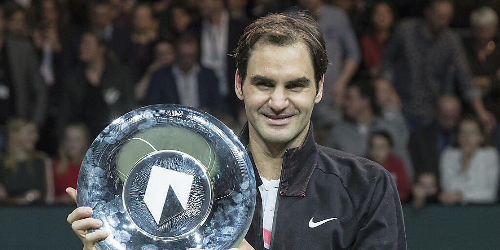 Roger Federer feierte am Sonntag in Rotterdam seinen 97. ATP-Titel
