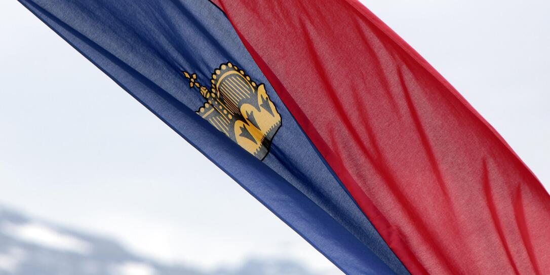 Liechtenstein Flagge Fahne