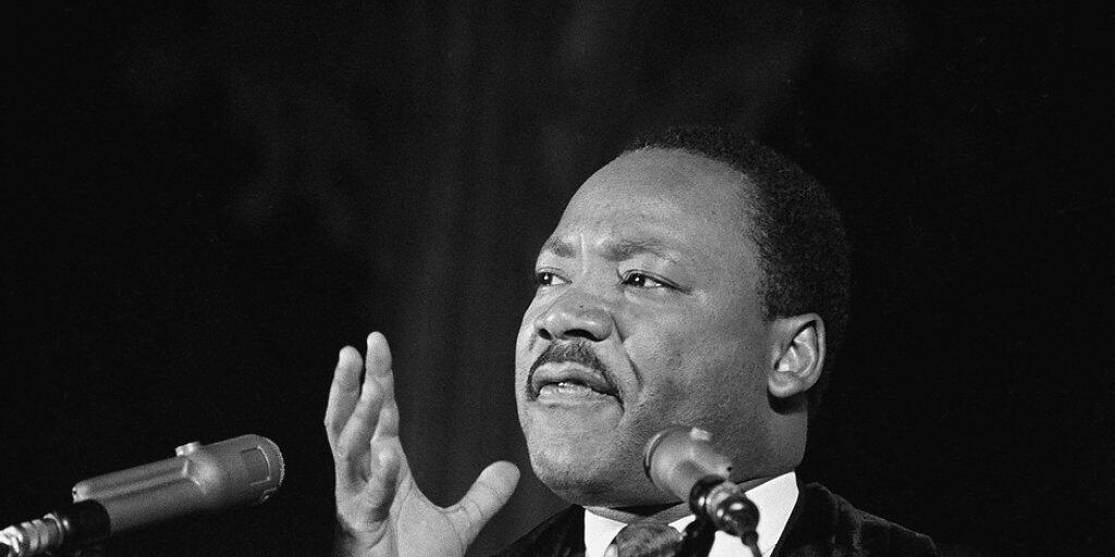 Martin Luther King bei einer Ansprache in der National Cathedral in Washington am 31. März 1968. (Archivbild)