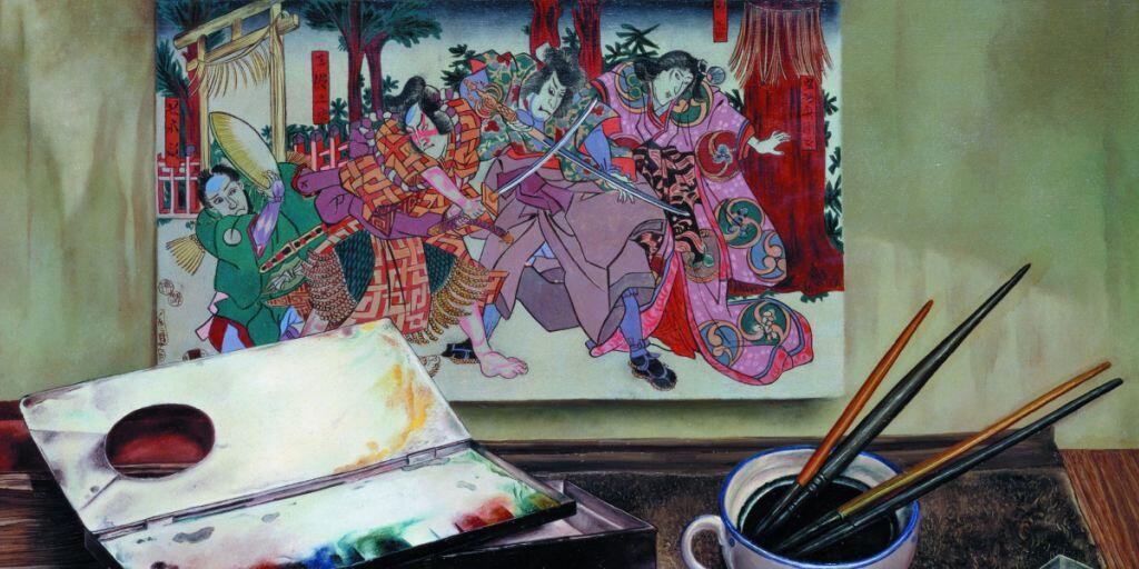 Das Gemälde "Japanischer Holzschnitt" (um 1930) von Aimé Barraud ist Teil der Ausstellung "Silences" im Musée Rath in Genf. Die Schau dauert vom 14. Juni bis 27. Oktober 2019.