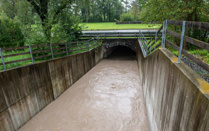 Hochwasser Rhein und Kanal