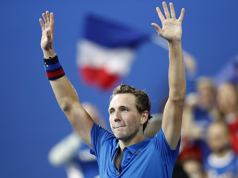 Lucas Pouille brachte Frankreich in Lille mit 2:0 in Führung