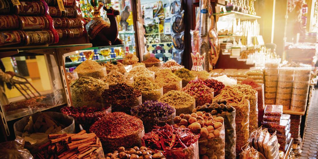 Spices in the spice souk in Dubai