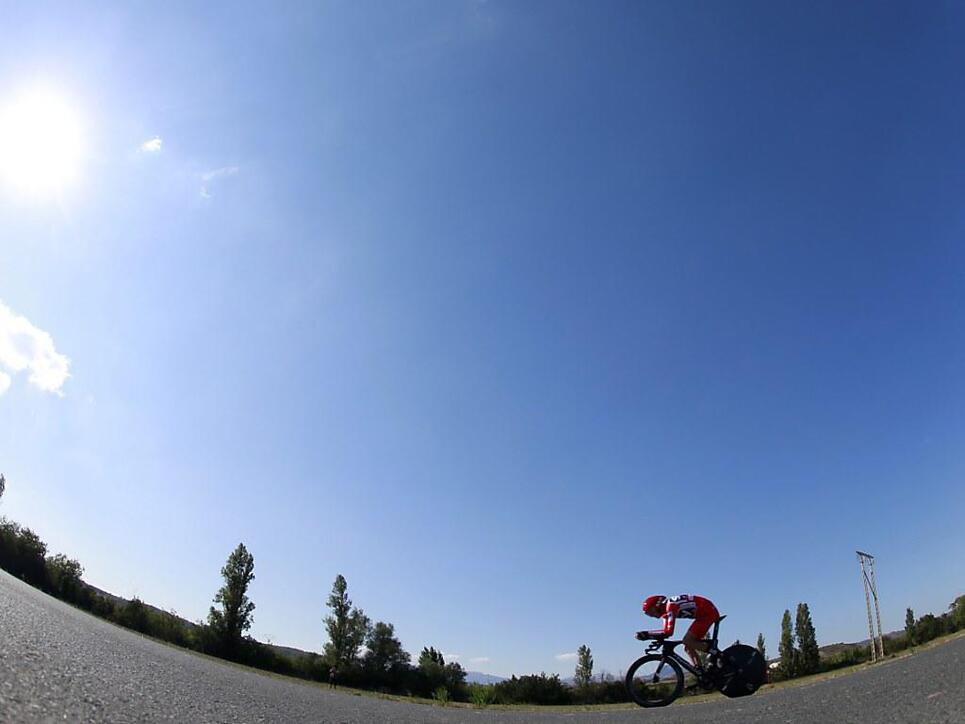 Unterwegs zum Gesamtsieg: Vuelta-Leader Chris Froome ist im Zeitfahren klar der Schnellste
