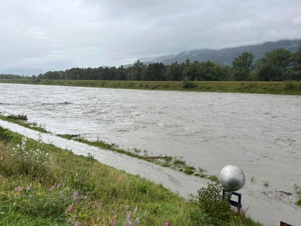 Hochwasser Rhein und Kanal (28.08.2023)