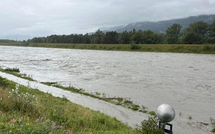 Hochwasser Rhein und Kanal (28.08.2023)