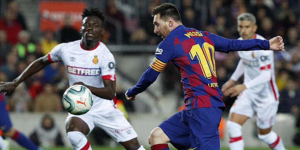 Einmal mehr überragend: Lionel Messi erzielte für Barcelona gegen Mallorca drei Tore