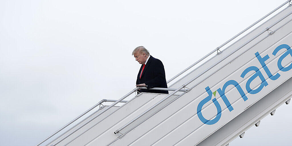 US-Präsident Donald Trump ist am Dienstagmorgen in Zürich gelandet. Er nimmt am 50. WEF in Davos teil.
