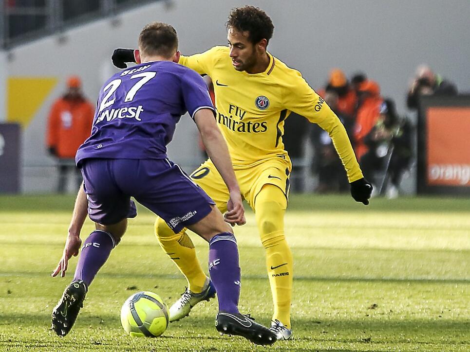 Mit seinem 19. Saisontor in der Ligue 1 schoss Neymar Paris Saint-Germain in Toulouse zum Sieg
