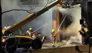 Das Heizwerk Malbun brennt