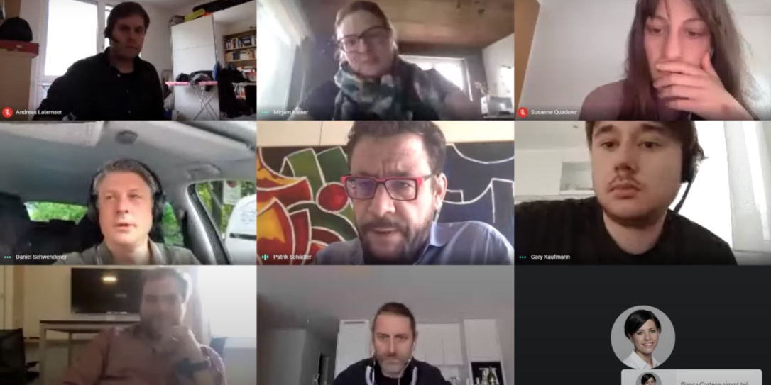 Videokonferenz Redaktionssitzung