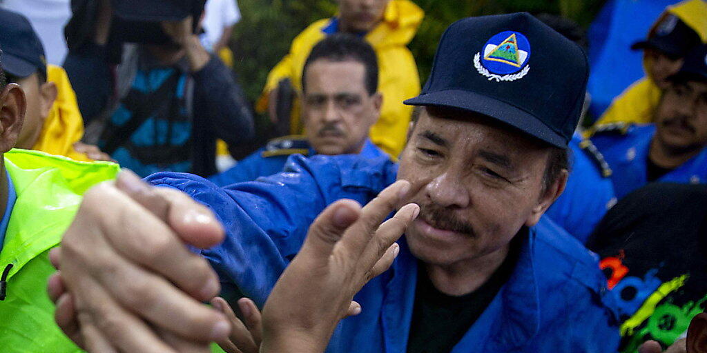 Menschenrechts-Aktivisten werfen dem Präsidenten Daniel Ortega (im Bild), Vizepräsidentin Rosario Murillo und weiteren Ministern Verbrechen gegen die Menschlichkeit vor. (Archiv)