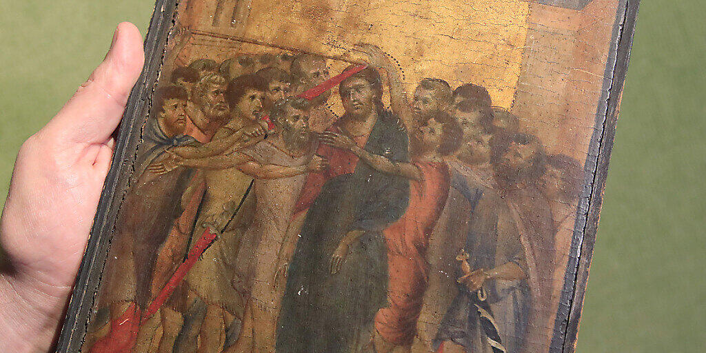 Das kleine Gemälde des italienischen Vorrenaissance-Malers Cimabue ist in Frankreich offiziell ein "nationaler Schatz". (Archivbild) Das kleine Gemälde des italienischen Vorrenaissance-Malers Cimabue ist in Frankreich offiziell ein "nationaler Schatz". (Archivbild)
