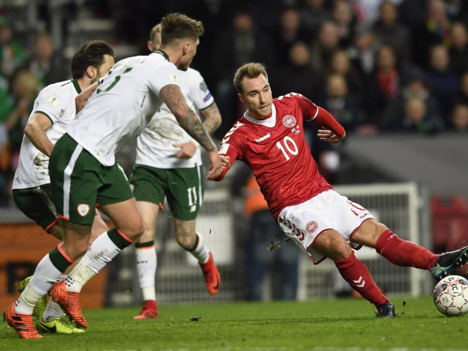 Im Playoff-Hinspiel zwischen Dänemark und Irland in Kopenhagen fielen keine Tore