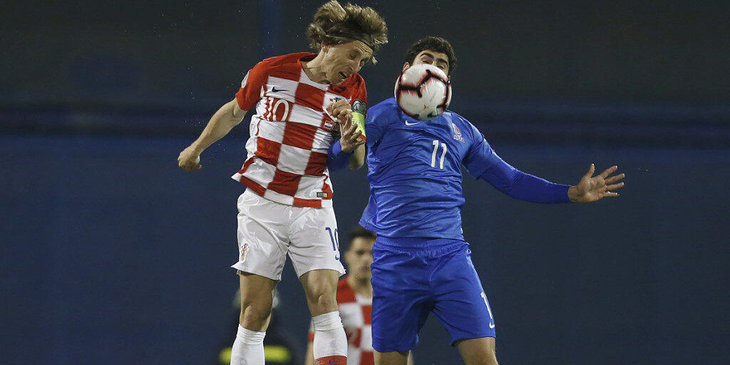 Luka Modric und die Kroaten müssen sich gegen das kleine Aserbaidschan strecken