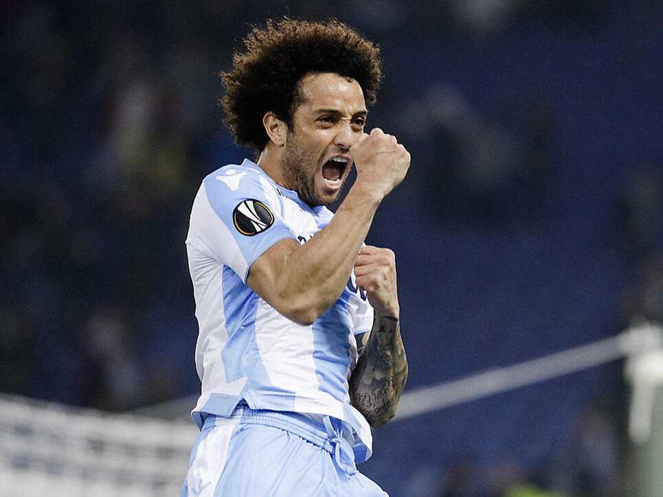 Zelebriert seinen Torjubel künftig für West Ham United: Felipe Anderson (hier im Dress von Lazio Rom)