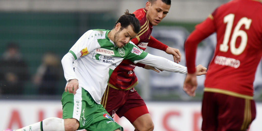 St. Gallens Heimkehrer Tranquillo Barnetta beschäftigt die Vaduzer Abwehr St. Gallens Heimkehrer Tranquillo Barnetta beschäftigt die Vaduzer Abwehr