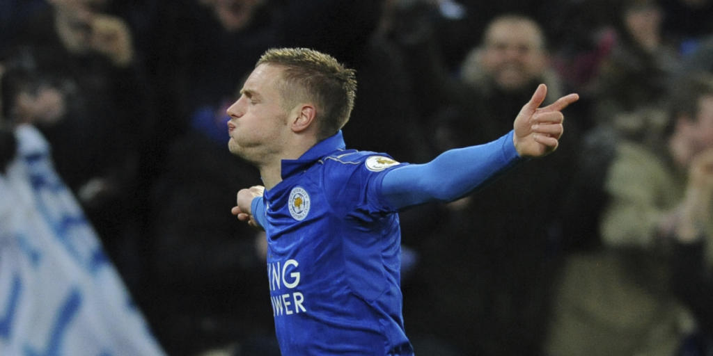 Erlösung nach Wochen des Leidens: Leicesters Doppeltorschütze Jamie Vardy
