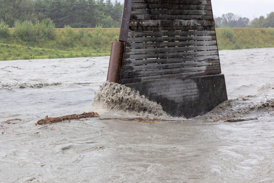 Hochwasser am Rhein