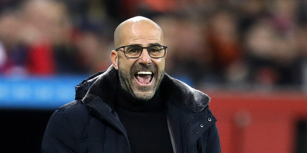 Trainer Peter Bosz hat mit Bayer Leverkusen einen Lauf Trainer Peter Bosz hat mit Bayer Leverkusen einen Lauf