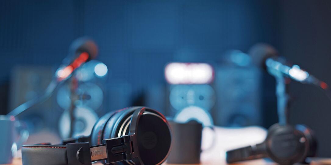 Radio broadcasting station professional equipment