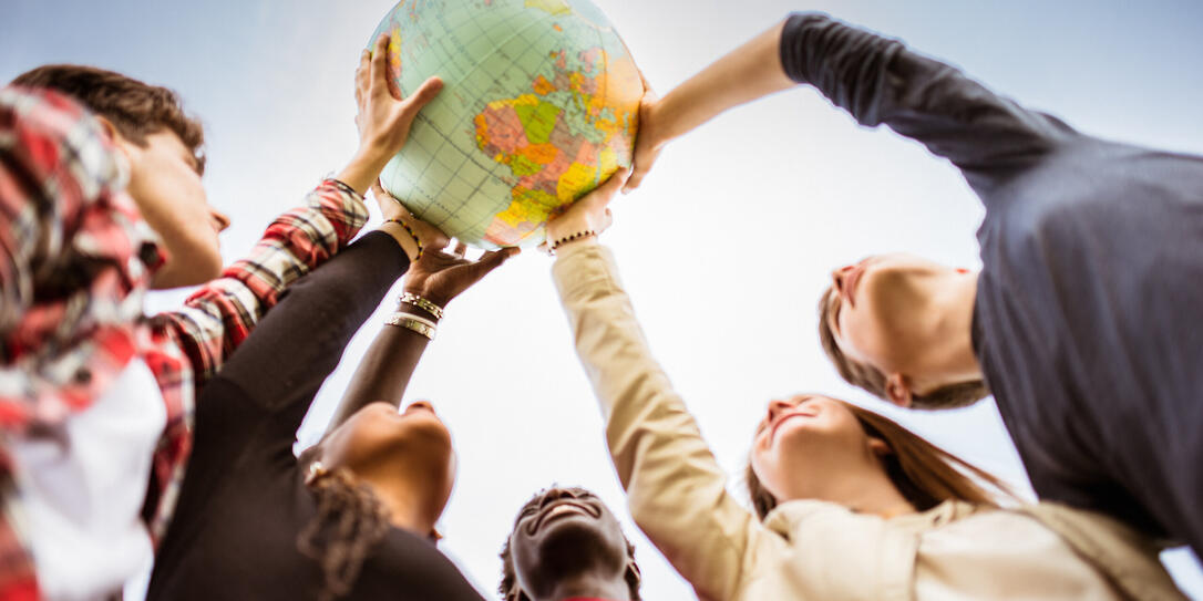 teenagers reaching the world at campus