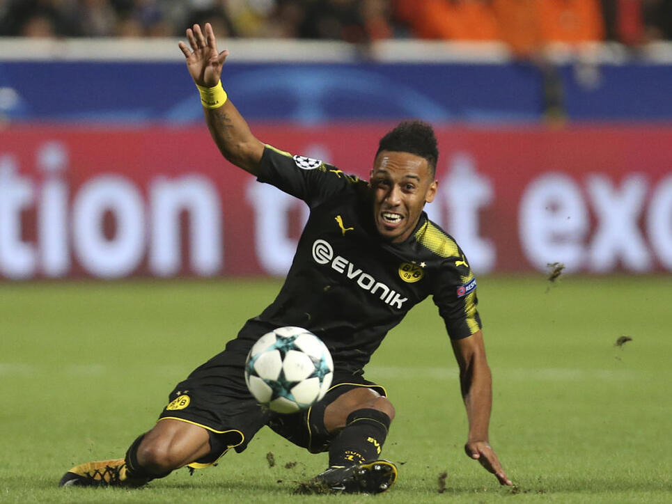 Dürfte im Champions-League-Spiel gegen Tottenham wieder dabei sein: Dortmunds Topskorer Pierre-Emerick Aubameyang