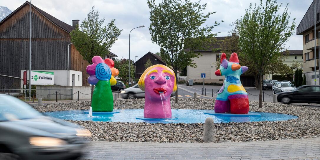 Kreisel Kreisverkehr Eschen 140414