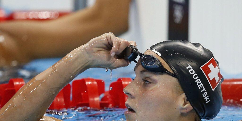 Schweizer Rekord mit der Schweizer Lagen-Staffel: Schwimmerin Sasha Touretski