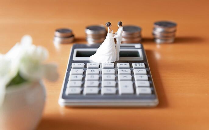 Money image of wedding and married life and plan