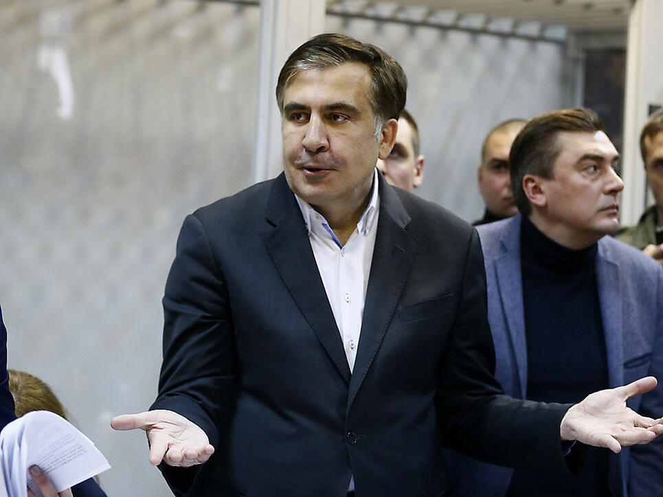 Der frühere georgische Präsident Michail Saakaschwili ist ein scharfer Kritiker seines Studienfreunds und ukrainischen Staatschefs Petro Poroschenko. (Archivbild)