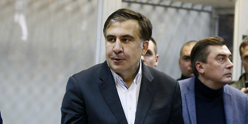 Der frühere georgische Präsident Michail Saakaschwili ist ein scharfer Kritiker seines Studienfreunds und ukrainischen Staatschefs Petro Poroschenko. (Archivbild)