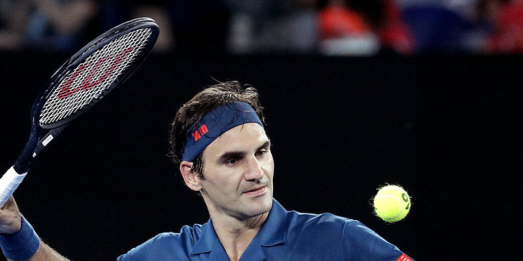 Dürfte am Mittwoch mehr ins Schwitzen kommen als in der 1. Runde: Roger Federer spielt gegen Daniel Evans in der Nachmittagssonne
