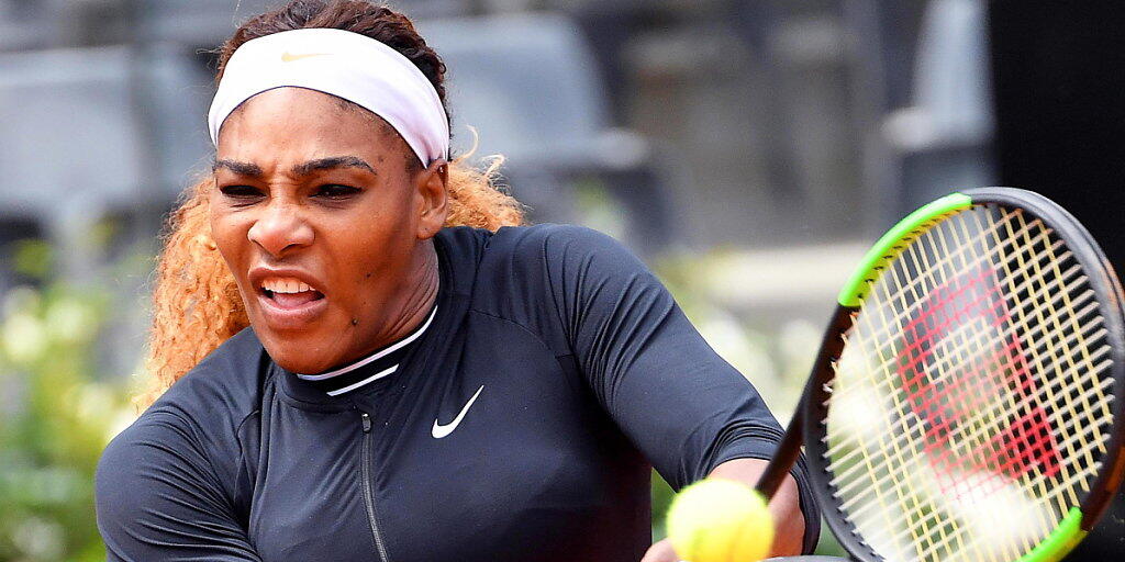 Serena Williams nahm am WTA-Premier-Turnier in Rom die erste Hürde
