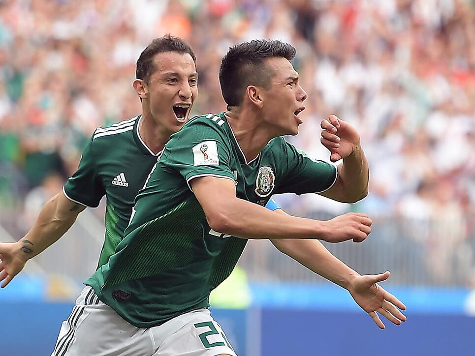 Hirving Lozano erzielte für Mexiko das 1:0 gegen Deutschland