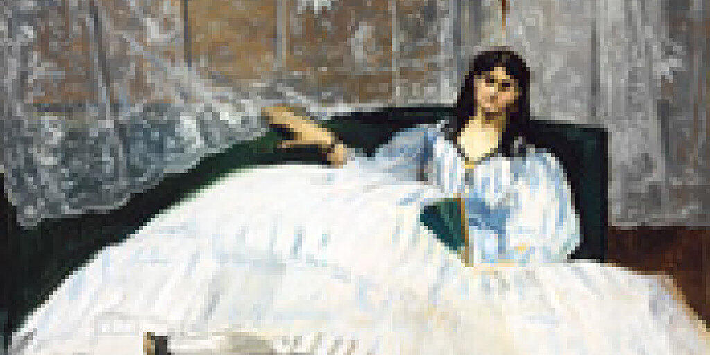 Das Gemälde "Jeanne Duval, la Maitresse de Baudelaire (La Dame à l'éventail)" (1862) von Edouard Manet ist Teil der Ausstellung "Fashion Drive. Extreme Mode in der Kunst" im Kunsthaus Zürich. Sie dauert vom 20. April bis 15. Juli 2018.