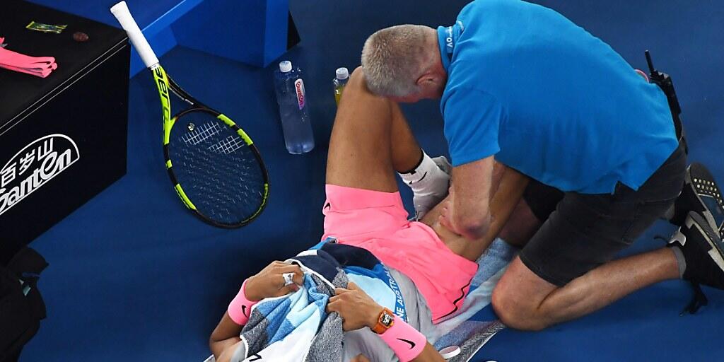 Rafael Nadal wurde am Australian Open in den Viertelfinals von einer Verletzung gestoppt