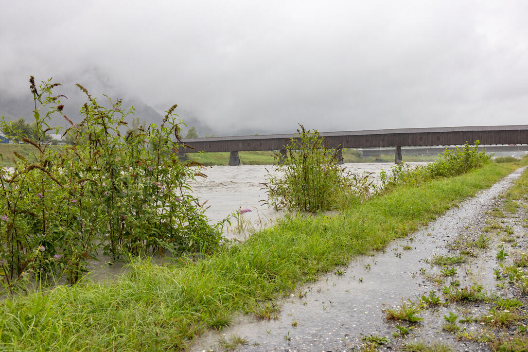Hochwasser am Rhein