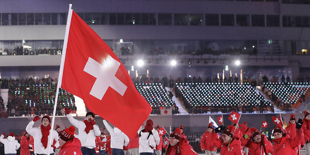 Der Schweizer Fahnenträger Felix Wagner zeigte Emotionen an der Paralympics-Eröffnungsfeier