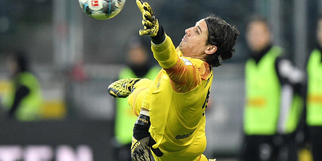 Gladbachs Goalie Yann Sommer kann am Sonntag seine Künste nicht zeigen