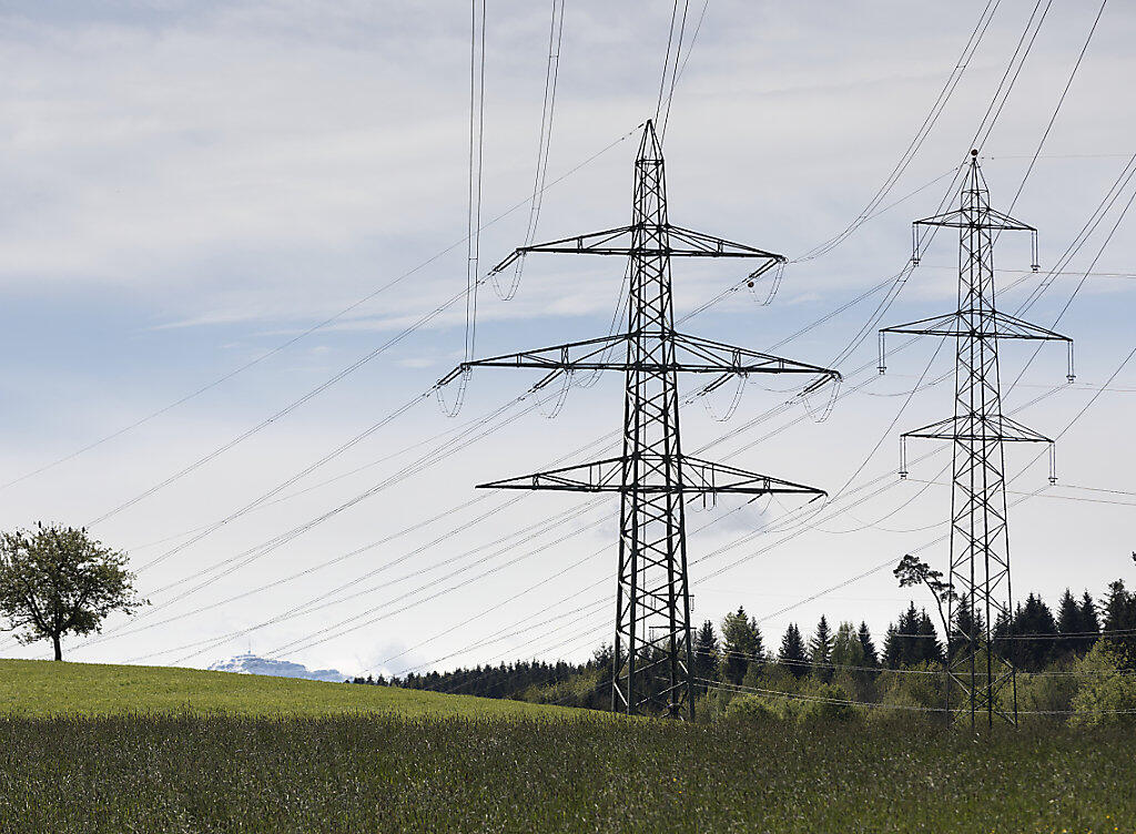 Unter der Erde statt gut sichtbar auf Leitungsmasten: Ein Höchstpannungskabel wird im aargauischen Fricktal auf einer Länge von 1,3 Kilometern unter die Erde verlegt. (Themenbild) Unter der Erde statt gut sichtbar auf Leitungsmasten: Ein Höchstpannungskabel wird im aargauischen Fricktal auf einer Länge von 1,3 Kilometern unter die Erde verlegt. (Themenbild)